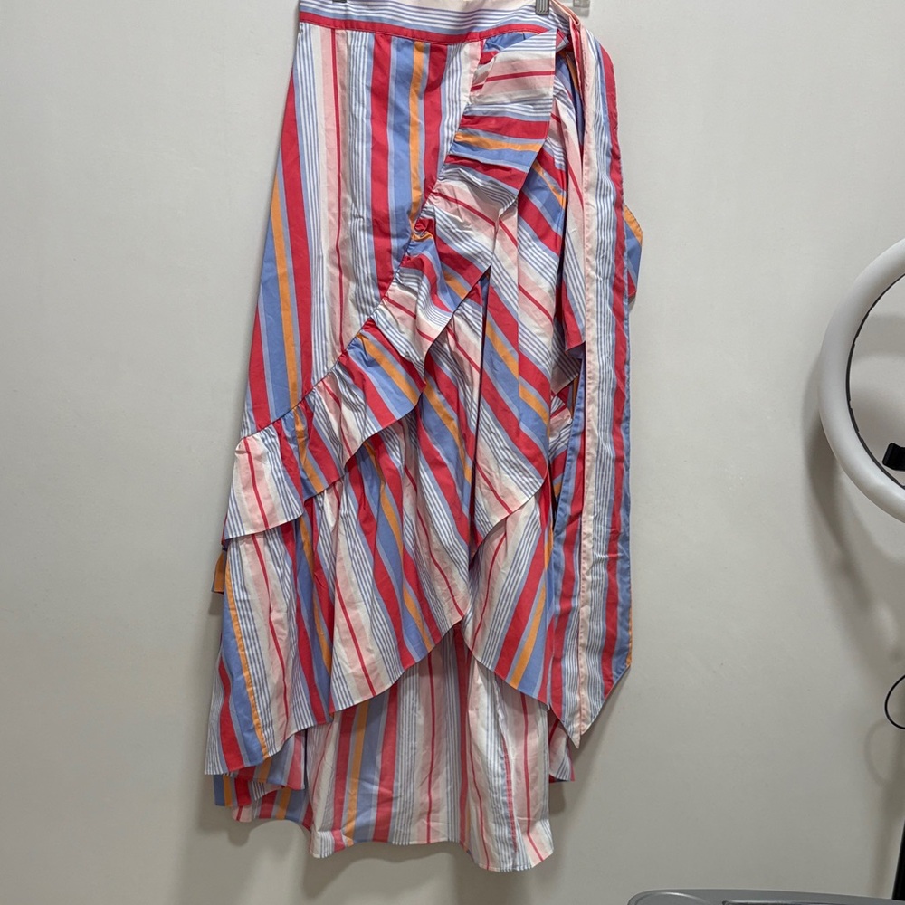 New York & Company Multicolor Asymmetrical Skirt